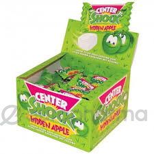 Жевательная резинка Center SHOCK Monster Apple 4гр
