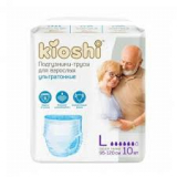 Kioshi: Подгузники-трусы для взрослых, размер L, 10шт