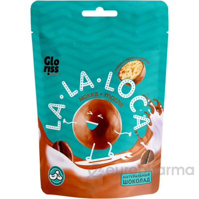 Конфеты злаковые Biennale Gloriss La-La Loca со вкусом кофе, молочный шоколад 35г