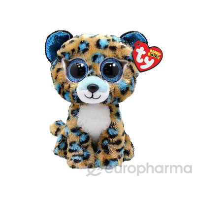 TY: Мягкая игрушка Beanie Boo's, леопард Кобальт, 15см