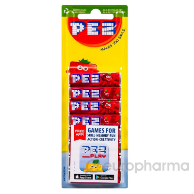 PEZ Фруктовая конфета со вкусом вишни 68г (Венгрия)