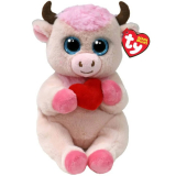 TY Мягкая игрушка Beanie Boo's, коровка Спринклес, 15см, розовый