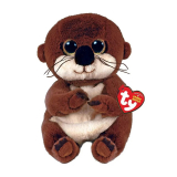 TY: Мягкая игрушка Beanie Boo's выдра Митч, 15 см