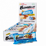 BOMBBAR Батончик мюсли неглазированный мультизлаковый "Арахис" 45 гр