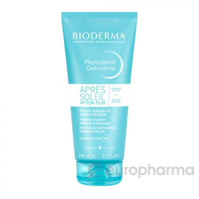 Bioderma PHOTODERM Гель крем увлажняющий, после загара, 200 мл