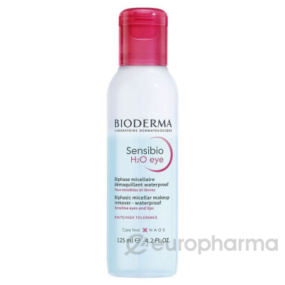 Bioderma SENSIBIO Мицеллярная вода для очищения глаз и губ 125мл
