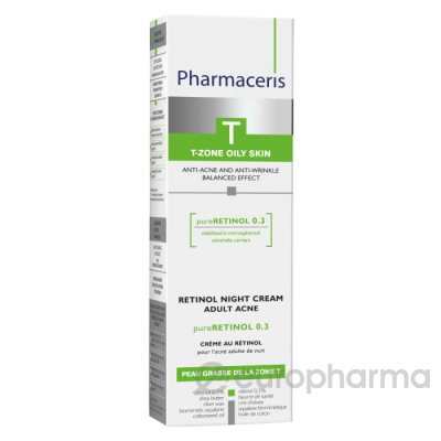 Pharmaceris T Ночной крем с ретинолом pureRetinol 0.3, 40 мл