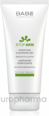 Babe Laboratorios STOP AKN очищающий гель для умывания 200 мл
