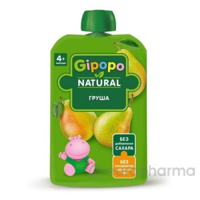 Пюре фруктовое GIPOPO Груша 90 г пауч