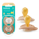 Baboo: Соска-пустышка круглая Au Naturale 0м+ латекс, 2 шт