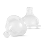 Baboo: Соска для бутылочек Anti-Colic с широким горлышком. Силикон 6м+ 2 шт