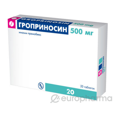 Гроприносин 500 мг № 20 табл