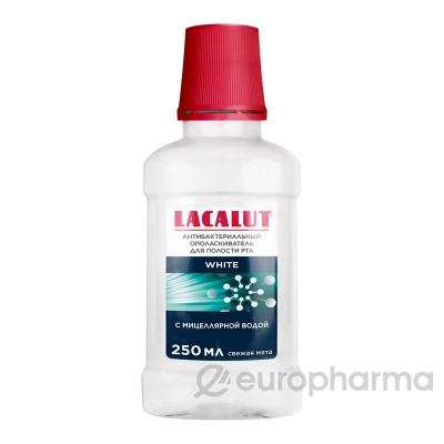 Lacalut white антибактериальный ополаскиватель для полости рта 250 мл