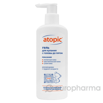 Atopic Гель Для Купания С Головы До Пяток, 400 Мл