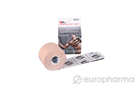 ARES кинезио тейп, стандарт 5 см х 5 м (бежевый)