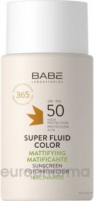 Солнцезащитный минеральный супер флюид с тонирующим эффектом   spf50 +