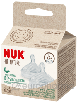 NUK Соска for Nature силикон отверстие L 2 шт