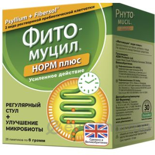 Фитомуцил Норм плюс 6 г №25 пор.