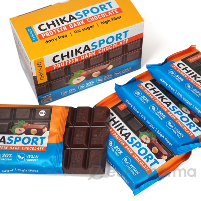 CHIKALAB Шоколад темный с фундуком 100 гр