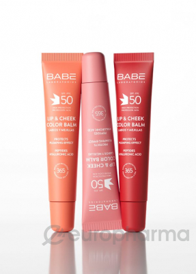 Солнцезащитный цветной бальзам для губ и румяна 2 в 1 (красный) spf50