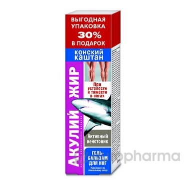 Акулий жир (кон.каштан) г/бал 125мл