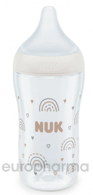 NUK Бутылка Perfect Match стекло сил M 230 мл Радуга