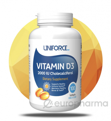 Uniforce Витамин D3 2000 МЕ №100 капс /3935/