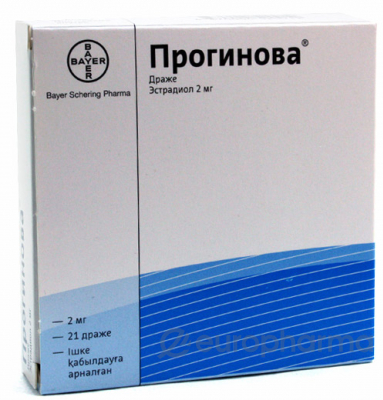 Прогинова 2 мг № 21 табл п/сахар оболоч