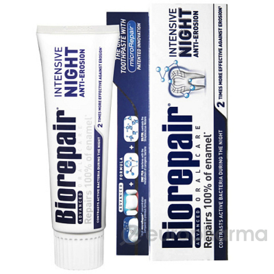 Biorepair Intensive Night Anti-erosion / Биорепейр Ночной уход против эрозии эмали 75 мл