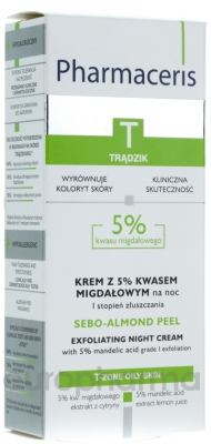 Pharmaceris T Ночной крем-пилинг с 5% миндальной кислотой Sebo-Almond Peel 50 мл
