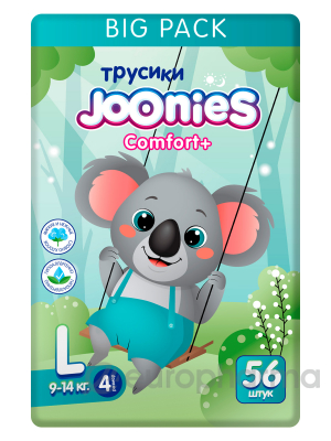 Joonies: Подгузники-трусики Comfort+, размер L (9–14 кг), 44 шт