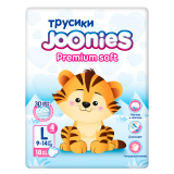 Joonies: Подгузники-трусики Premium Soft mini, размер L (9-14 кг), 18 шт