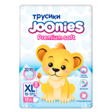 Joonies: Подгузники-трусики Premium Soft mini, размер XL (12-17 кг), 17 шт