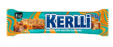 KERLLI Злаковый батончик  с соленой карамелью 50г 72шт (4б*18шт)