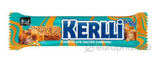 KERLLI Злаковый батончик  с соленой карамелью 50г 72шт (4б*18шт)
