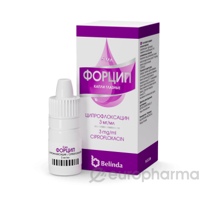 Форцип капли глазные 0,3% 5мл