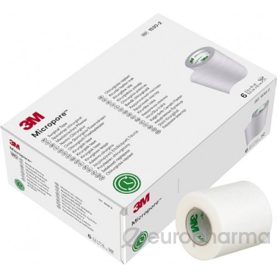 Хирургический пластырь Micropore™ размером 5,0 см х 9,1 м,(1530-2)