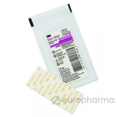 Пластырные кожные швы 3M™ Steri-Strip™, размер 3 мм x 75 мм, (R1540)
