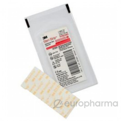 Пластырные кожные швы 3M™ Steri-Strip™, размер 6 мм x 75 мм, (R1541)