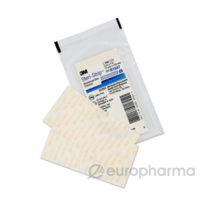 Пластырные кожные швы 3M™ Steri-Strip™, размер 12 мм x 100 мм, (R1547)