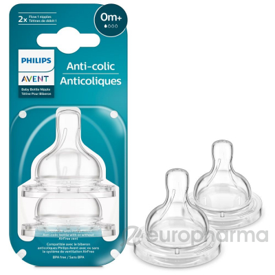 Соска Anti-colic Philips AVENT 6мес+, 2 шт SCY764/02