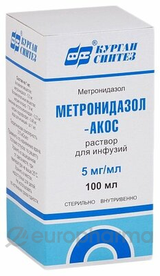 Метронидазол-Акос 5мг/мл 100 мл раствор д/инфузий