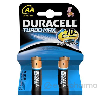 Duracell Батарейка АА Turbo MX1500 К2