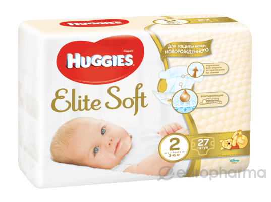 Huggies Подгузники Elite Soft (2) Conv 27x4