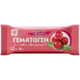 Гематоген с клюквой и витамином С, плитка 40г, Экзон