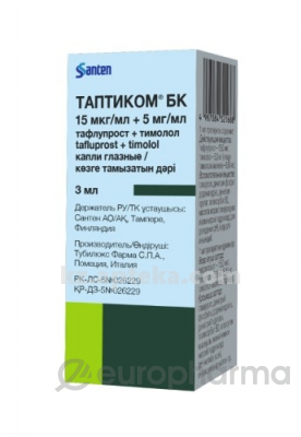 Таптиком БК 3 мл капли глазные