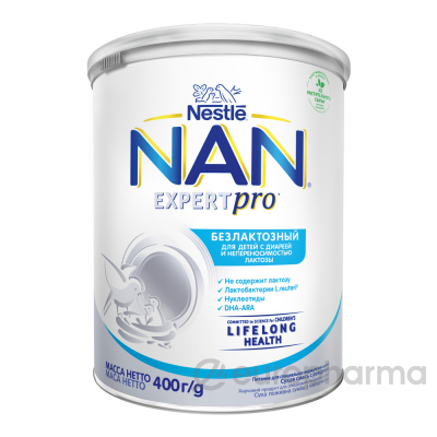 Nestle смесь Nan Безлактозный для медицинских целей для детей с 0 месяцев 400 г
