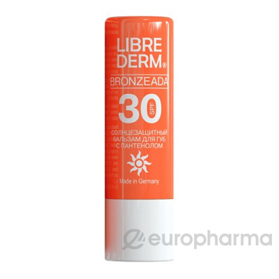 LIBREDERM бальзам для губ с пантенолом солнцезащитный,Bronzeada SPF 30, 4 г LIBREDERM бальзам для губ с пантенолом солнцезащитный,Bronzeada SPF 30, 4 г