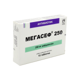 Мегасеф 250 мг № 10 табл п/плён оболоч