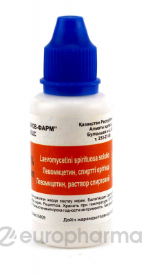 Левомицетина раствор спиртовой 0,25%, 30 мл